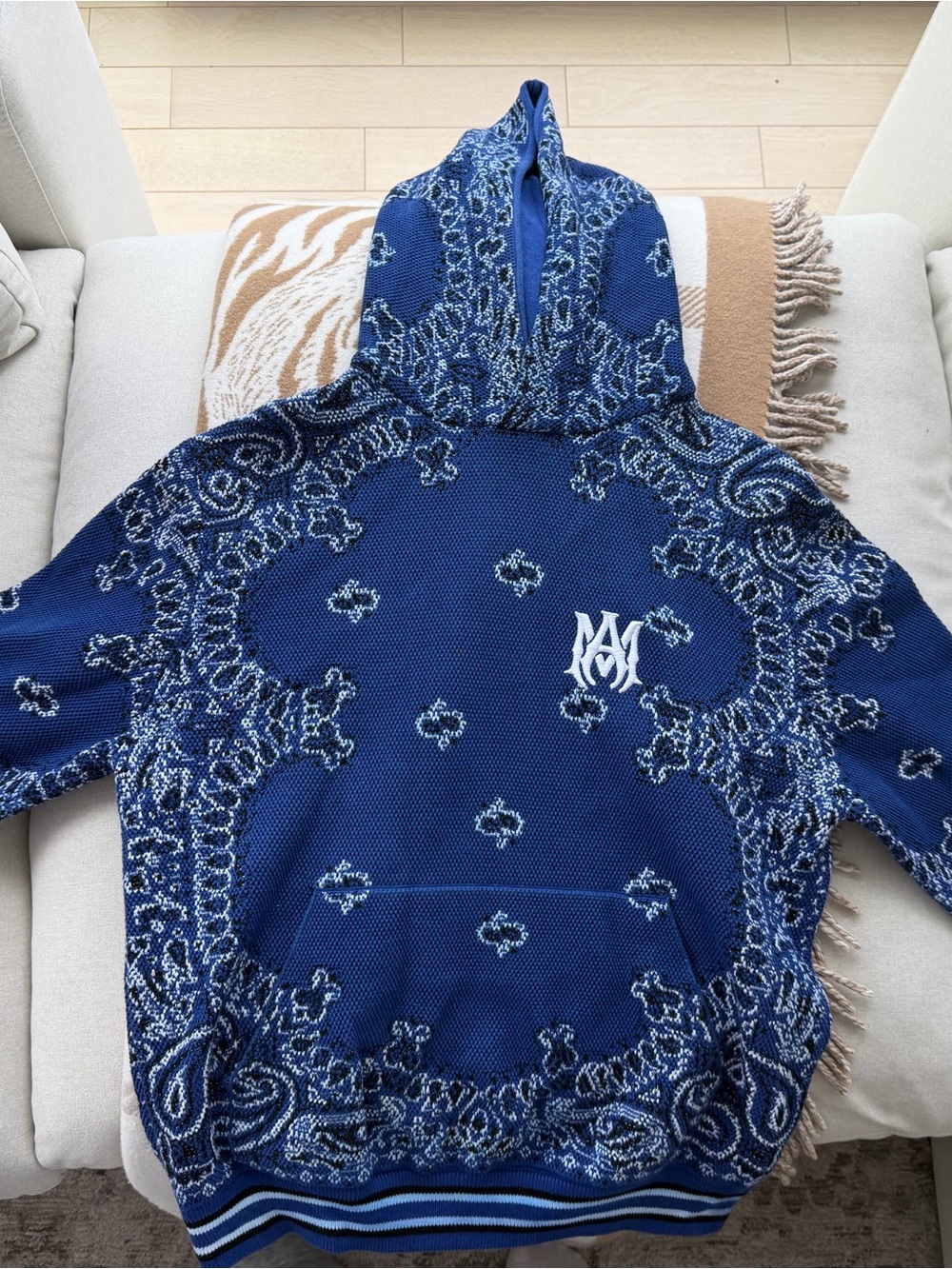 AMIRI BANDANA PRINT B-BALL HOODIE